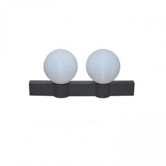 Aplica Glace 2XE27 IP20, negru+alb, Erste