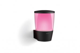 Aplica LED pentru exterior inteligenta WiZ Elpas, Wi-Fi, Bluetooth, 8.5W, 950 lm, lumina alba si colorata (2700K-5000K), RGB, IP44