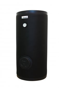 Boiler cu 2 serpentine FORNELLO SOL 150 LT 2S, pentru centrala termica si solar, montaj pe sol, izolatie termica, manta de protectie