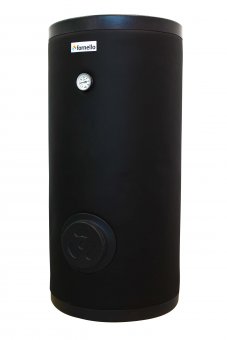 Boiler cu 2 serpentine FORNELLO SOL 300 LT 2S, pentru centrala termica si solar, montaj pe sol, izolatie termica, manta de protectie 