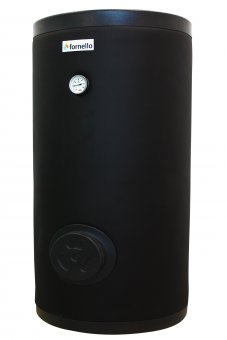 Boiler cu 2 serpentine FORNELLO SOL 500 LT 2S, pentru centrala termica si solar, montaj pe sol, izolatie termica, manta de protectie 