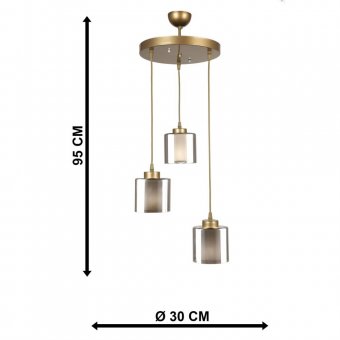 CANDELABRU NITRA ANTIQUE 3XE27 60W