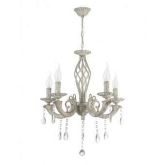  Candelabru Pandora Alb Vintage 5xE14 60W Candelabru Pandora Alb Vintage 5xE14 60W