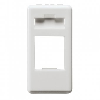 Carcasa adaptor RJ45 CAT5 (UTP) Gewiss GW20270, alb - 1 modul