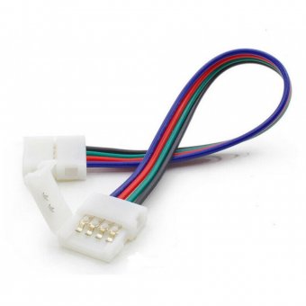 Clema+cablu+clema conector banda LED RGB