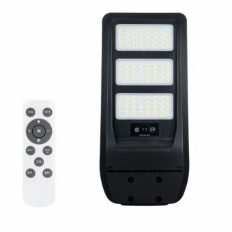 Corp Stradal cu sensor de miscare,panou solar monocristalin integrat si telecomanda - 90W/6500k