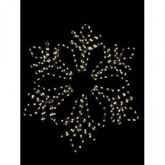 Decorațiune LED Fulg de Nea 60x60cm IP44 ,7W,Alb Rece- Ideal pentru Exterior, Fațade  si  Decorațiuni de Crăciun
