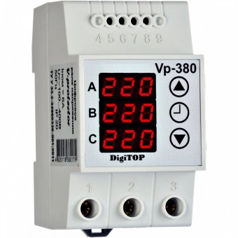 DIGITOP RELEU DE PROTECTIE TENSIUNE/AMPERAJ/AFISARE KW-MP63