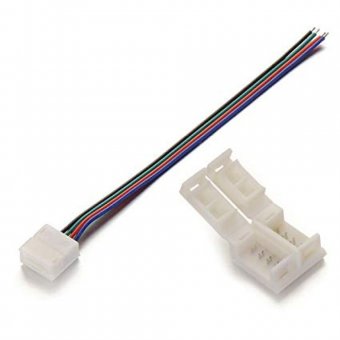 DL66520B CLEMA+CABLU CONECTOR BANDA LED RGB 12V