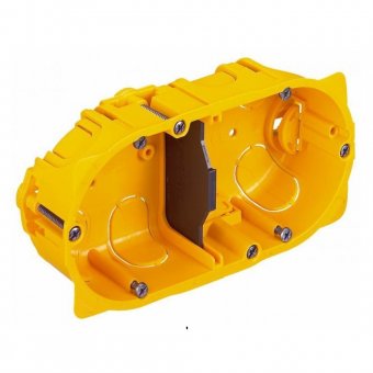Doza aparat 2x2, Legrand Batibox 080042 - 4 posturi - montaj rigips
