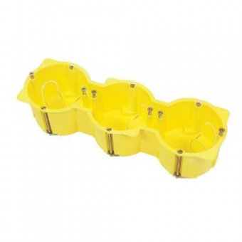 Doza tripla aparat, Courbi montaj rigips