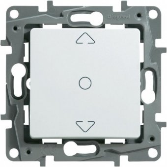 Intrerupator jaluzea (stor) alb, Legrand Niloe 664711