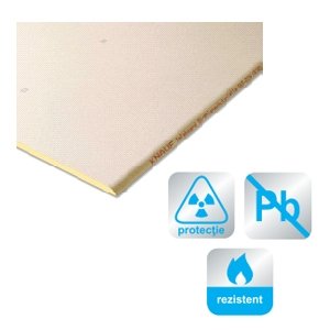 Knauf Safeboard F13 gr.12.5mm Placa protectie radiatii X (Roentgen) 2400x625mm