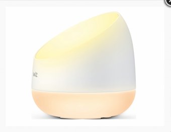 Lampa de masa LED inteligenta portabila WiZ Squire, Wi-Fi + Bluetooth, 9W, lumina alba reglabila + RGB