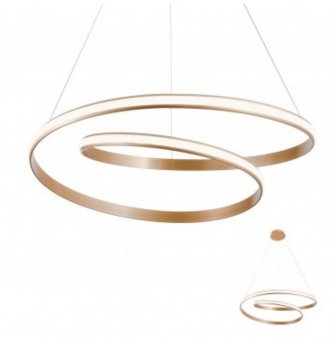 LUSTRA  TORSION   LED 40W D750 3000K BRONZE 
