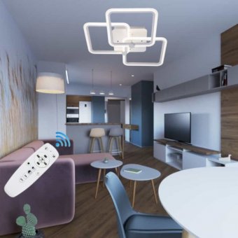 LUSTRA LED LIVING 80W CU 3 BRATE 3 CULORI+IR 580x150mm