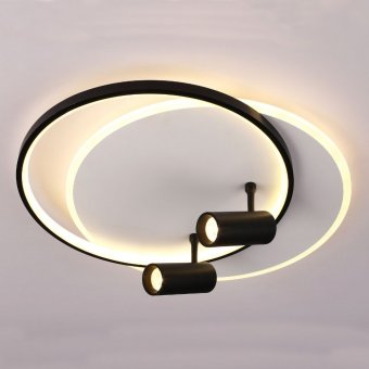 Lustra Led Neagra cu spot Carina 60w/3800lm 3000k/4000k/6500k cu Telecomanda