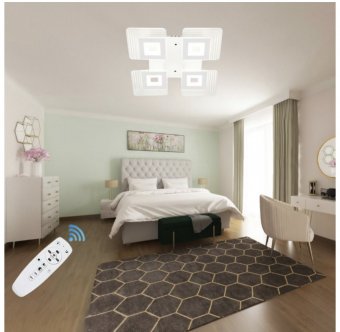 LUSTRA LED PALLAS 72W CU 4 BRATE 3 CULORI+IR