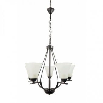 Lustra Midnight Negru+Alb 5xE27 40W