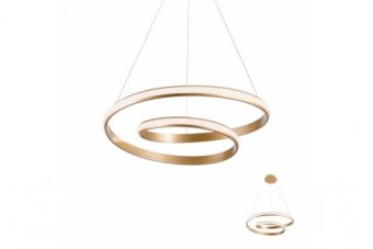 LUSTRA TORSION  LED 30W D550 3000K BRONZE 