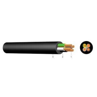 Cablu cupru flexibil MCCG/H07RN-F 5x2.5 -tambur
