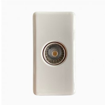 Mod Priza modulara TV ,alba - 1 modul