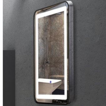 OGLINDA LED CU INTRERUPATOR TOUCH RAMA NEAGRA 15W/4000K/1640LM 500*700MM 220V IP44