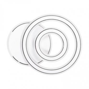  Plafoniera Alla LED 98W 3CCT cu telecomanda, alb,