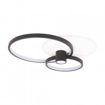 Plafoniera Horus LED 65W IP20, negru+auriu, Erste