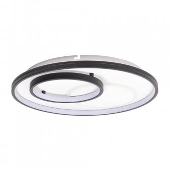 Plafoniera Isis LED 65W IP20, negru, Erste