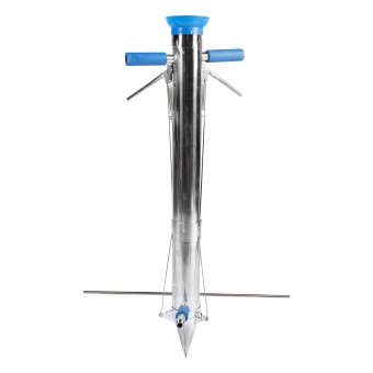  Plantator inox cu 2 manere si pedala