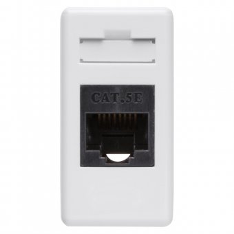 Priza date (adaptor) RJ45 CAT5 (UTP) Gewiss GW20271, alb - 1 modul