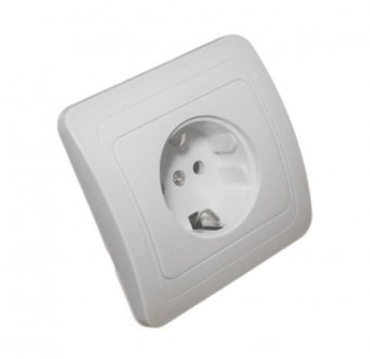 Priza simpla cu Contact de protectie - montaj incastrat