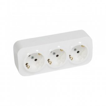 Priza tripla cu impamantare Forix Legrand - montaj aparent