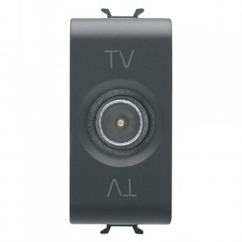 Priza TV Negru 1modul Gewiss Chorus - GW12361