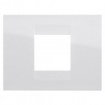 Rama ornament 2module Gewiss Chorus Alb - GW16402TB