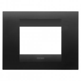 Rama ornament 3module Gewiss Chorus Negru - GW16403VN