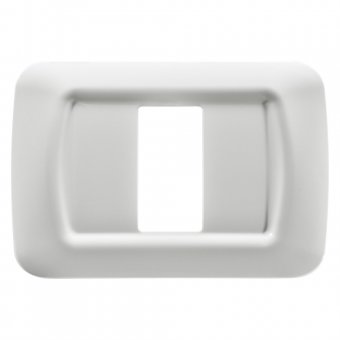 Rama ornament Gewiss GW22501, alb - 1 modul