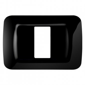 Rama ornament Gewiss GW22511, negru - 1 modul