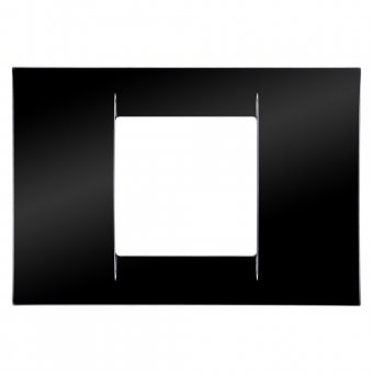 Rama Virna Gewiss GW22112, negru - 2 modul
