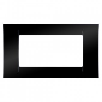 Rama Virna Gewiss GW22114, negru - 4 modul