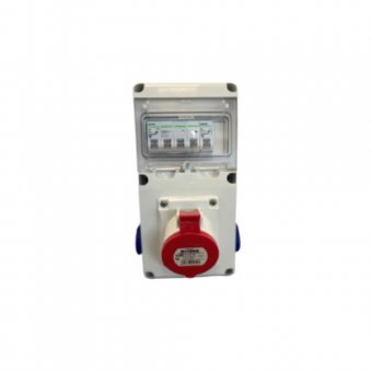 Tablou de santier 6M IND E1 cablat 5P 1X32A 2XSCHUKO IP44 633.RO0023 SCAME