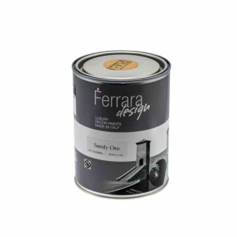 Vopsea decorativa Dolcevita, Ferrara Design, culoare argintie, pe baza de apa, pentru interior