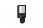 Aplica exterior smart cu camera video, 1080P, 30FPS, IP54, RGBW, Full HD, IR, Night vision, negru, Wiz Connected,