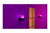 Aplica LED pentru exterior inteligenta WiZ Elpas, Wi-Fi, Bluetooth, 8.5W, 950 lm, lumina alba si colorata (2700K-5000K), RGB, IP44