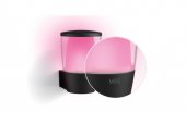 Aplica LED pentru exterior inteligenta WiZ Elpas, Wi-Fi, Bluetooth, 8.5W, 950 lm, lumina alba si colorata (2700K-5000K), RGB, IP44