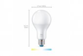 Bec LED inteligent WiZ Connected Whites, Wi-Fi, A67, E27, 13W (100W), 