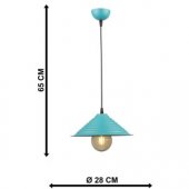 CANDELABRU ALASKA TURQUOİSE 1XE27 60W