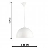 CANDELABRU MASA ALB 1XE27 26W