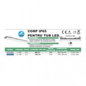 Corp IP65 Neechipat Pt Tub Led 2x25w T8 1500mm Alm 2 Capete+Reflector